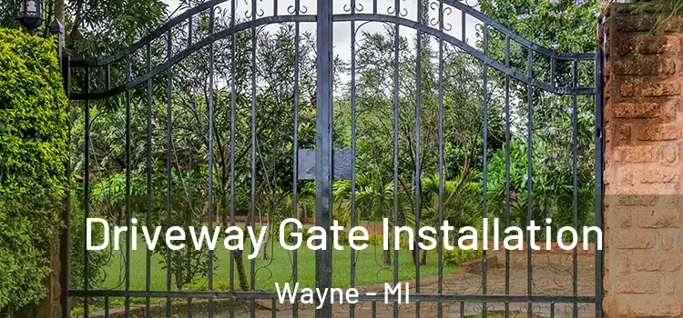 Driveway Gate Installation Wayne - MI
