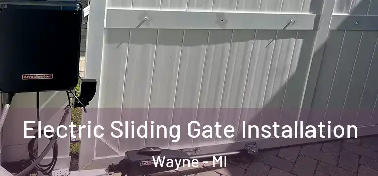 Electric Sliding Gate Installation Wayne - MI