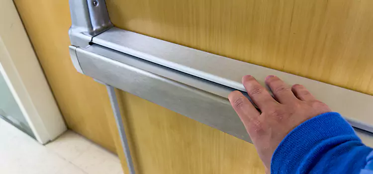 Installing a Push Bar on a Door Wayne